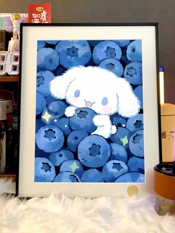 【海外代購】星空 《藍莓玉桂狗》裝飾畫 