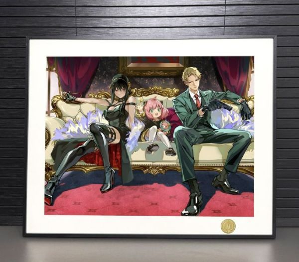 【海外代購】H2 《間諜過家家》阿尼亞約爾黃昏福傑一家裝飾畫 