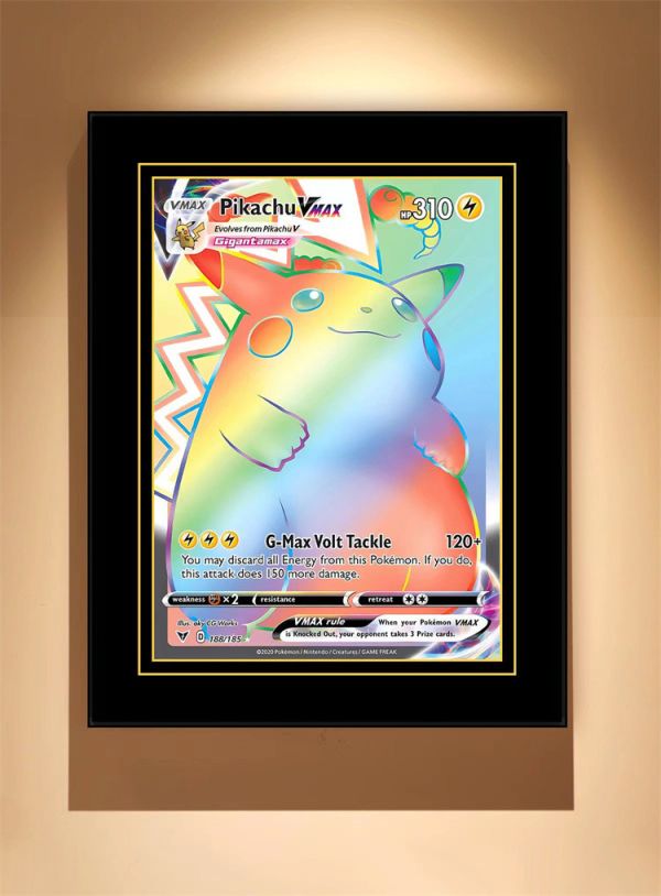 【海外代購】 浪人 精靈寶可夢 F款 皮卡丘VMAX 裝飾畫 