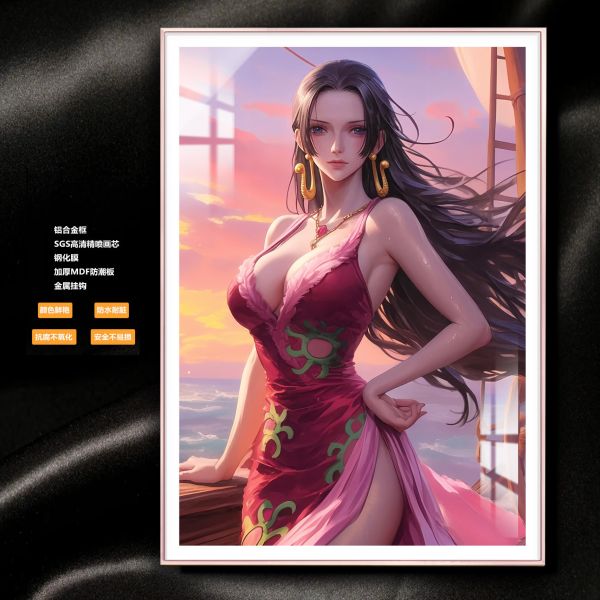 【海外代購】阿喵畫社《海賊王》晚霞 女帝 波雅漢庫克 12k超清裝飾畫 