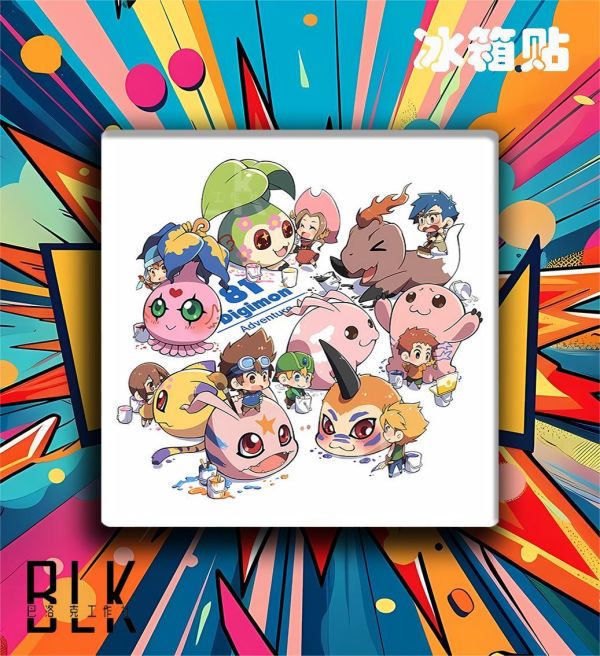 【海外代購】巴洛克 《小數碼寶貝》高石岳阿武太一暴龍獸Digimon動漫裝飾畫 