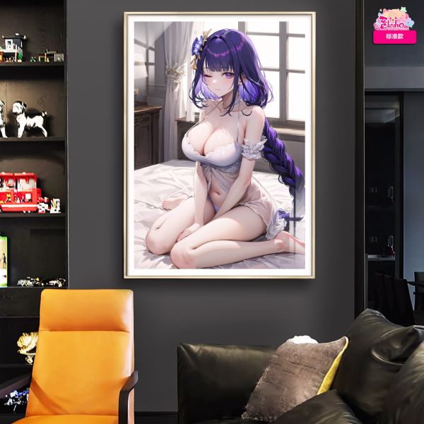 【海外代購】阿喵畫社 入睡前奏 雷電將軍 8k超大高清裝飾畫 