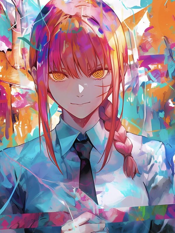 【海外代購】星空 《十字瑪奇瑪》Chainsaw Man電鋸人Makima電次早川秋鏈鋸人支配惡魔動畫裝飾畫 