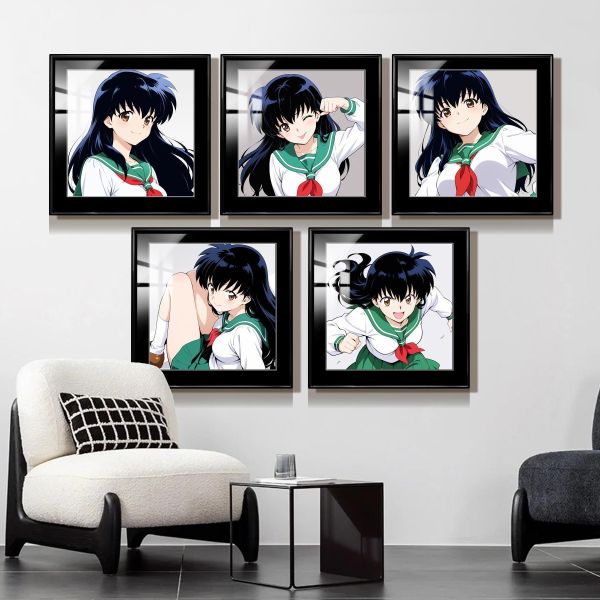 【海外代購】阿喵畫社 戈薇五宮格組合 12k超清組合裝飾畫背景牆 