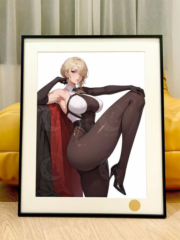 【海外代購】星空《絲襪伊芙琳》絕區零Evelyn舍勒之青裝飾畫 