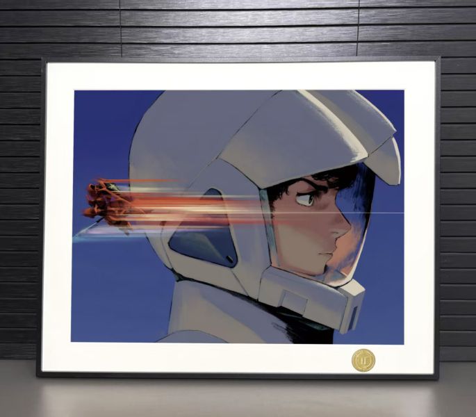 【海外代購】H2 《阿姆羅夏亞》機動戰士鋼彈敢達沙扎比Gundam裝飾畫 