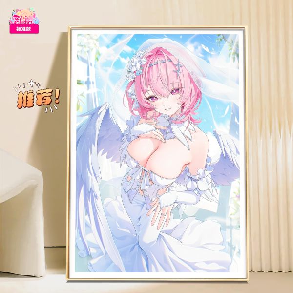 【海外代購】阿喵畫社 花嫁 婚紗蕾米埃爾 新品12K超清主題裝飾畫週邊 透明卡磚 床頭地墊 牆面掛毯 冰箱貼 