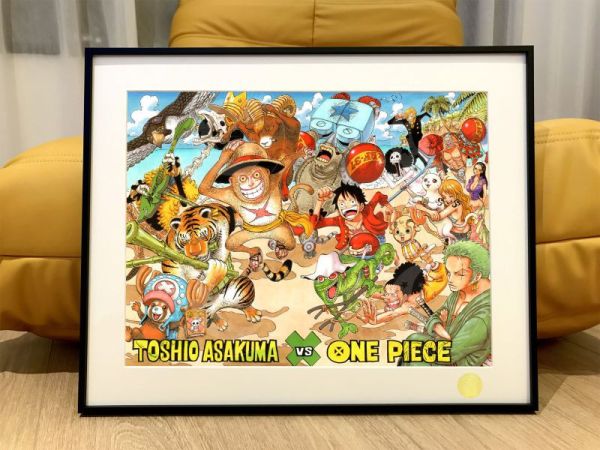 【海外代購】星空《草帽團動物園》海賊王op魯夫娜美索隆裝飾畫 