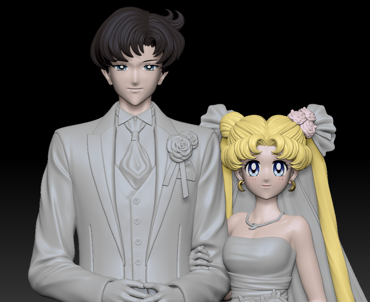【預定】貓尾 美少女戰士 婚禮CP系列 月野兔與地場衛的婚禮 