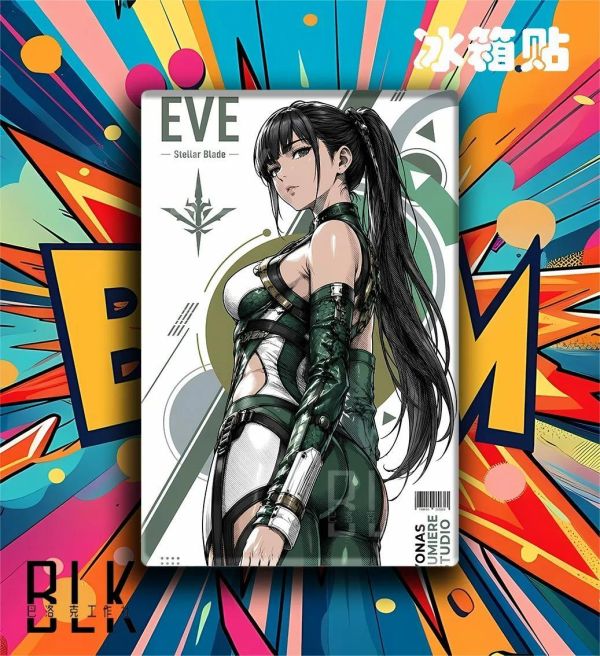 【海外代購】巴洛克 《檔案eve》劍星伊芙百合迅馳裝飾畫冰箱貼 