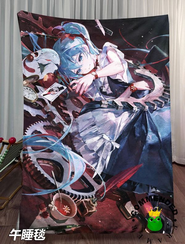 【海外代購】皇呱 《活動小丑初音》初音未來裝飾畫 午睡毯 地毯 