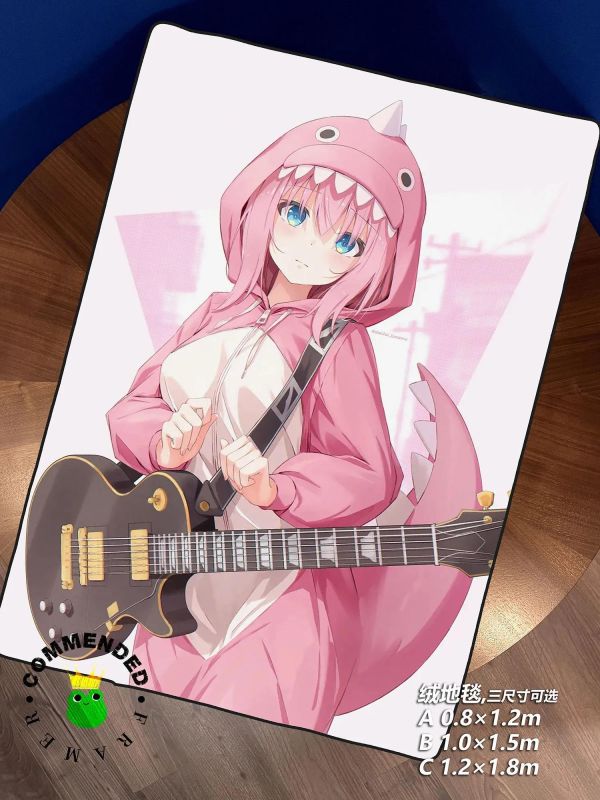 【海外代購】皇呱 《粉粉呆萌波奇醬》孤獨搖滾！裝飾畫 午睡毯 地毯 
