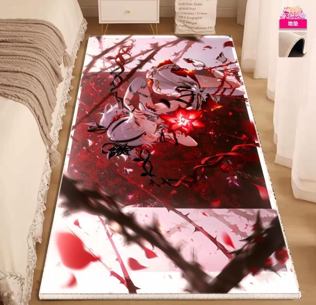 【海外代購】阿喵畫社 荊棘女神 椿-五幅套裝 新品12K超清異形套組裝飾畫 滑鼠墊 地墊 