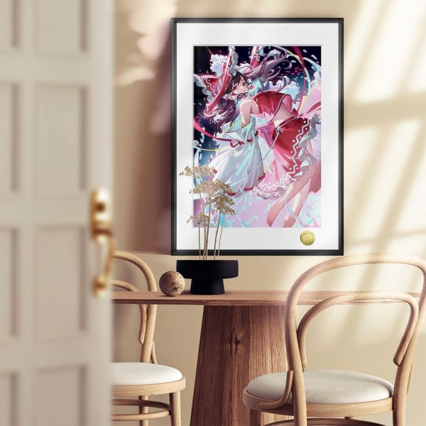 【海外代購】皇呱 《巫女博麗靈夢》 東方Project博麗靈夢幻想鄉下博麗神社的現有巫女週邊裝飾畫 午睡毯 地毯 