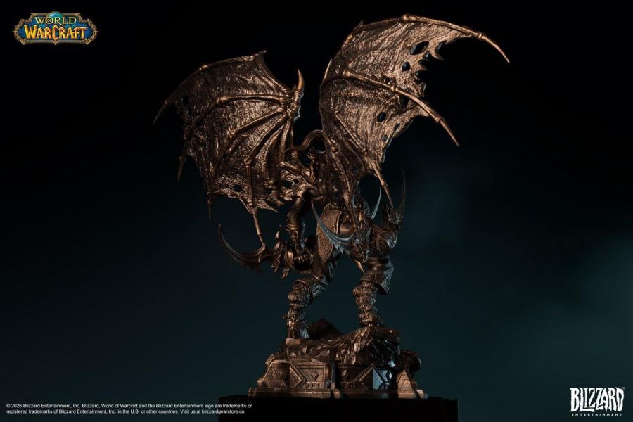 【預定】Blizzard 暴雪 34cm 魔獸世界 伊利丹怒風 銅色典藏雕像 BLZ013 