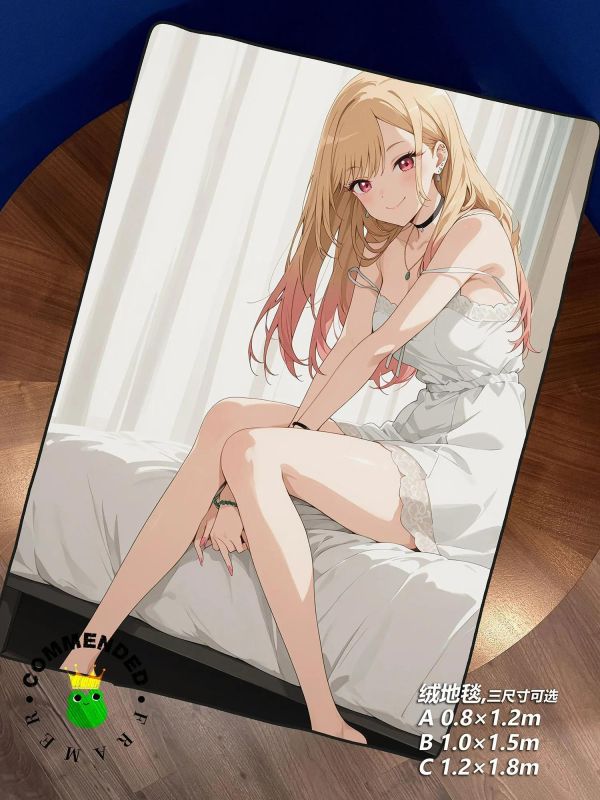 【海外代購】皇呱 《嬌羞女友喜多川》更衣人偶裝飾畫 午睡毯 地毯 