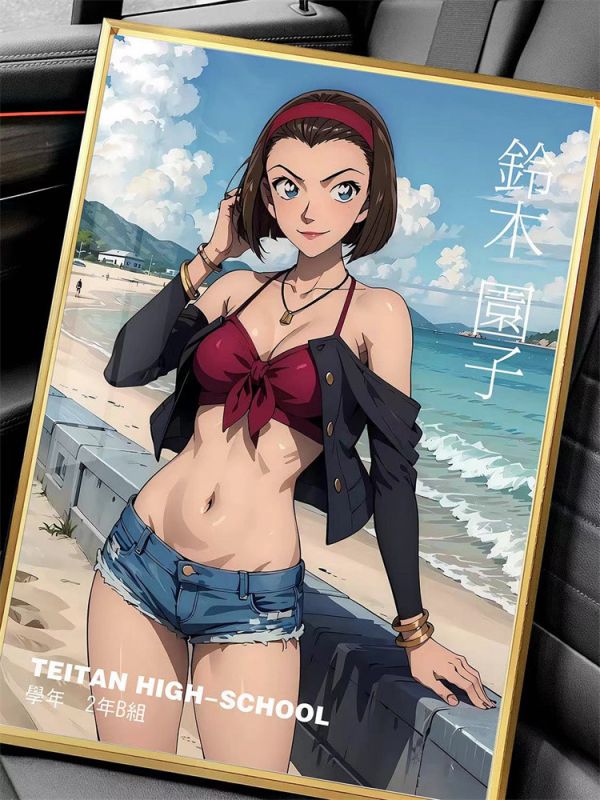 【海外代購】千鳥社 小蘭鈴木園子名偵探柯南毛利蘭 裝飾畫01 