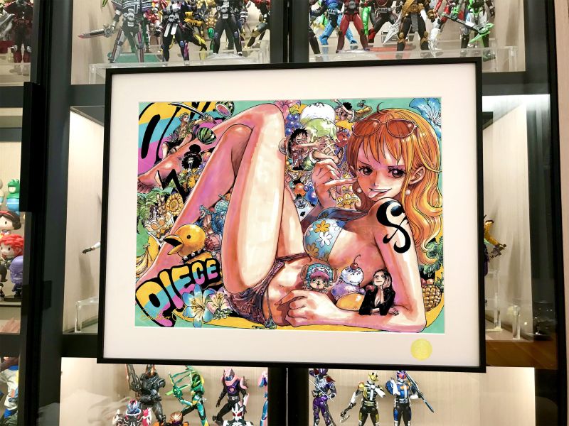 【海外代購】星空 《泳裝娜美》海賊王路飛索隆onepiece裝飾畫 
