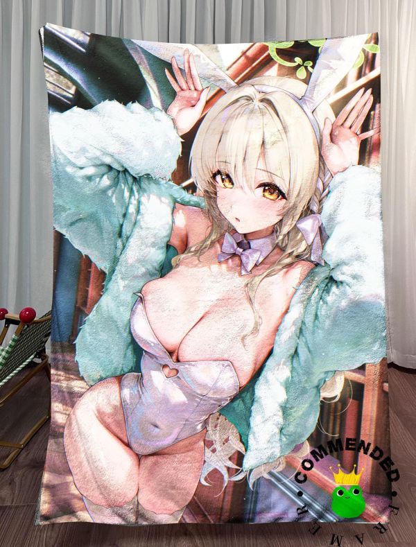 【海外代購】皇呱 《兔女郎櫻井美代》蔚藍檔案裝飾畫 午睡毯 地毯 