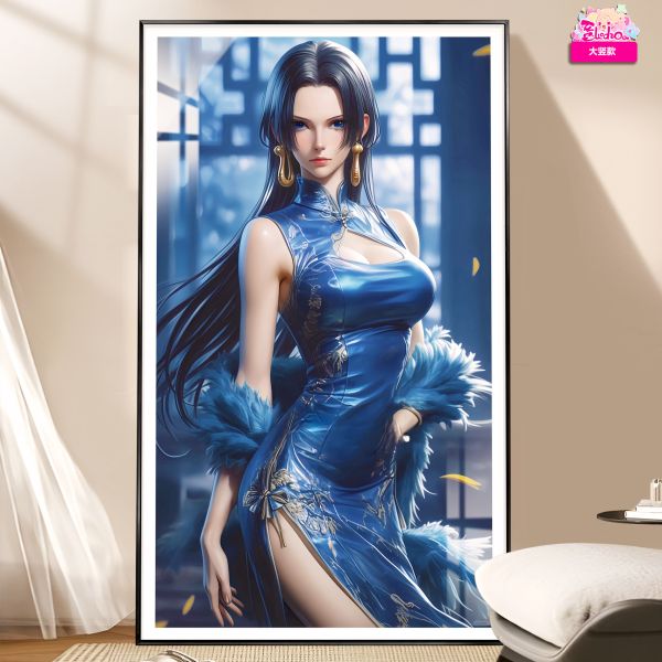【海外代購】阿喵畫社 煙雨 旗袍女帝 8k超清裝飾畫 