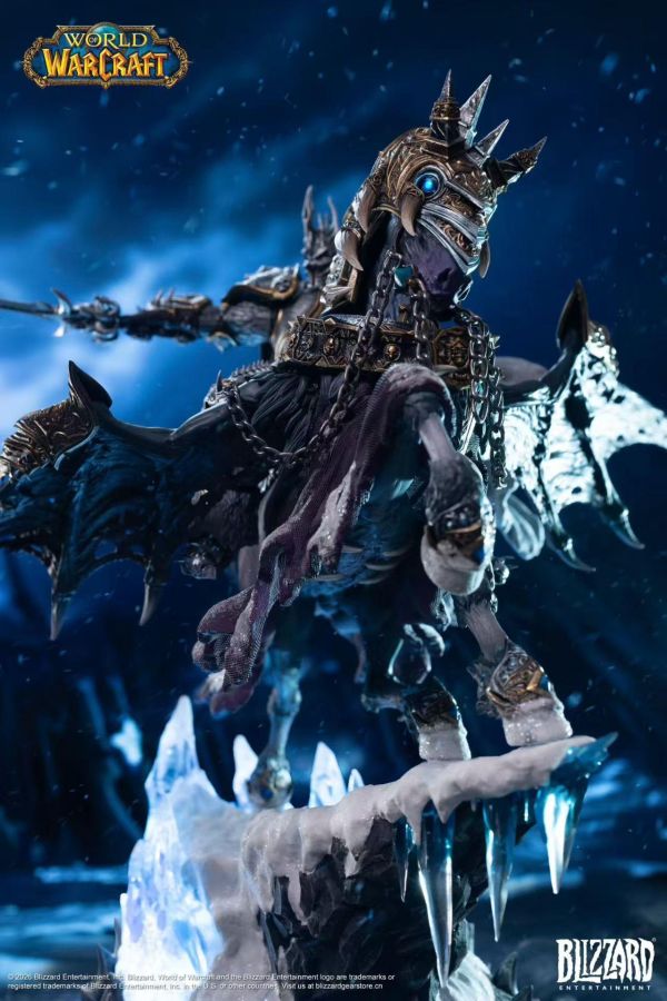 【預定】Blizzard 暴雪遊戲 魔獸世界 巫妖王&無敵戰馬14吋收藏級雕像 
