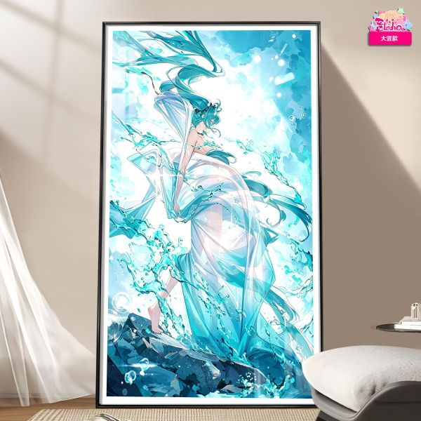 【海外代購】阿喵畫社 海之夢 初音未來-心之海篇 新品12K超清異形套組裝飾畫 床頭地墊 