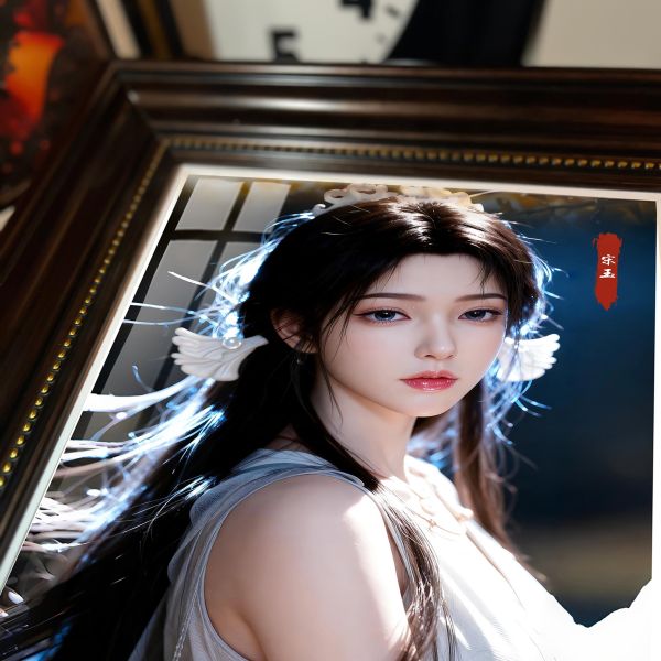 【海外代購】阿喵畫社 宋玉 回眸復古款 復古框紀念牆壁桌面擺台 冰箱貼 