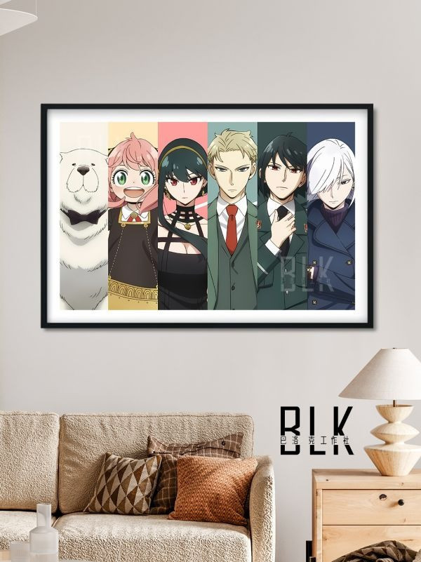 【海外代購】巴洛克 《間諜過家家全員》SPY×FAMILY裝飾畫冰箱貼 