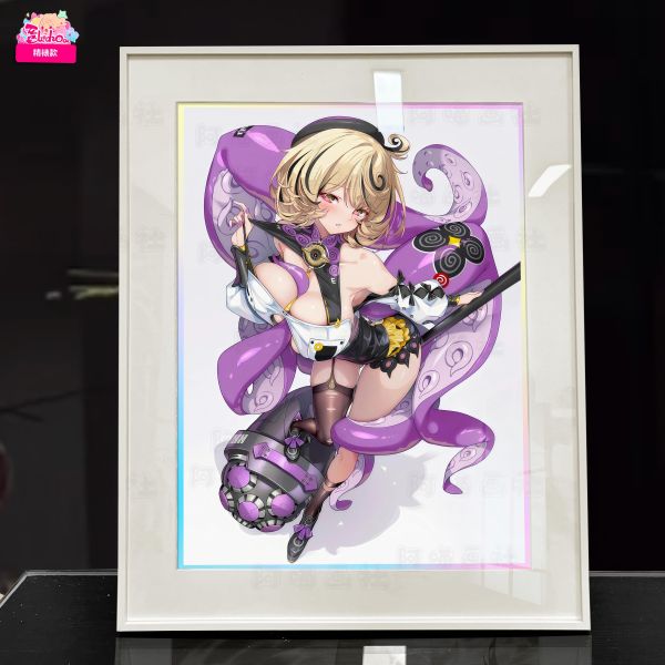 【海外代購】阿喵畫社 絕區零 伊德海莉 展館級12k收藏超清精裱畫 冰箱貼 