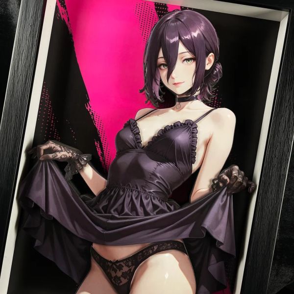 【海外代購】黑白畫映 B&W 電鋸人蕾塞 立體裝飾畫 