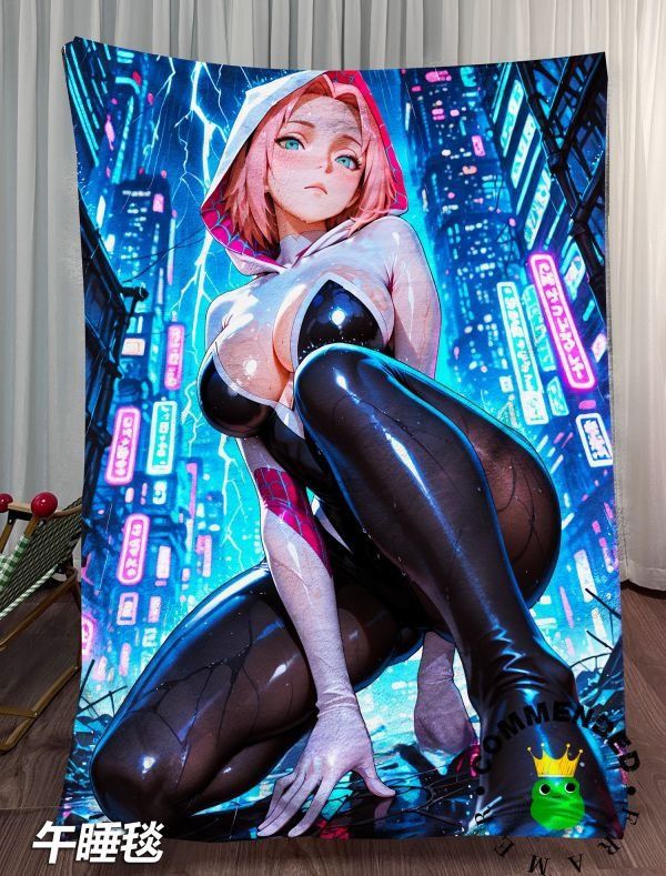 【海外代購】皇呱 《蜘蛛格溫》蜘蛛俠-平行宇宙Earth-65宇宙蜘蛛俠裝飾畫 午睡毯 地毯 