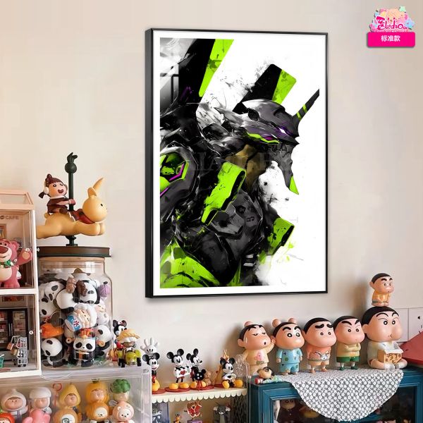 【海外代購】阿喵畫社 墨染 初號機 福音戰士8k超清裝飾畫 