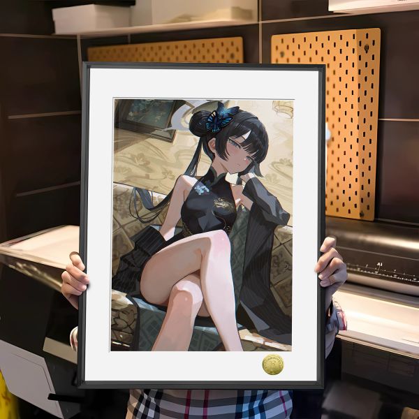 【海外代購】皇呱 《傲嬌龍華妃咲》蔚藍檔案傲嬌三星學生龍華妃咲週邊裝飾畫 午睡毯 地毯 