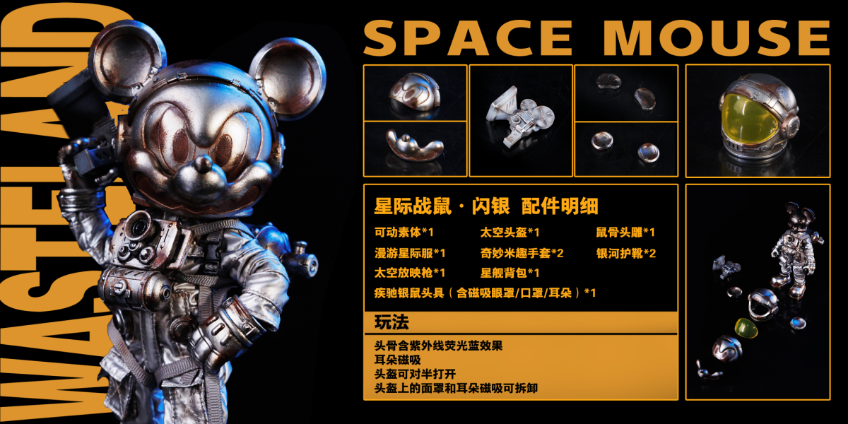 【預定】WeArtDoing 系列 廢核戰記-星際戰鼠&時空戰士 