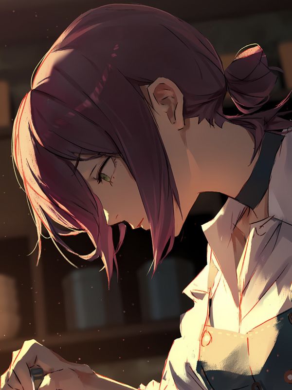 【海外代購】星空《咖啡師蕾塞》Chainsaw Man電鋸人Reze瑪奇瑪早川秋電次鏈鋸人動漫裝飾畫 