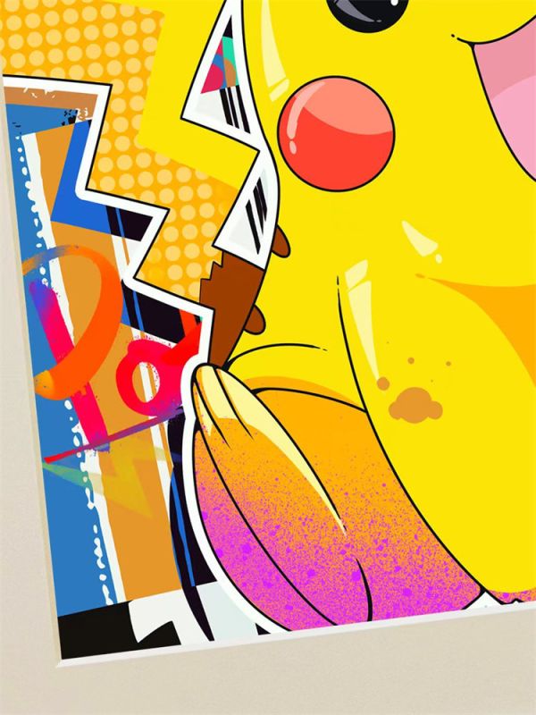 【海外代購】星空 昭舞 Pikachu 皮卡丘 潮流藝術裝飾畫 