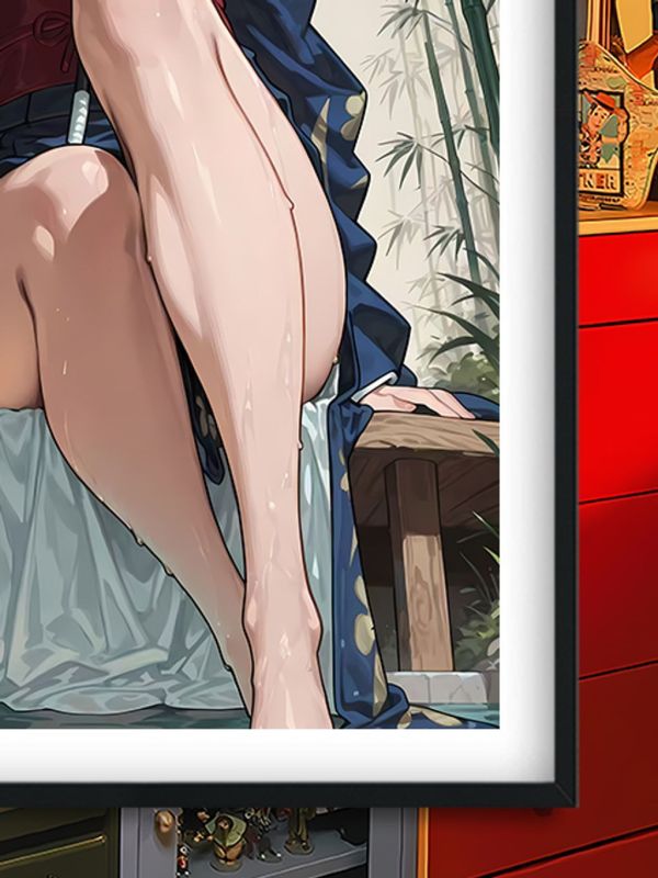 【海外代購】巴洛克《和風羅賓》Robin惡魔之子海賊王裝飾畫冰箱貼 