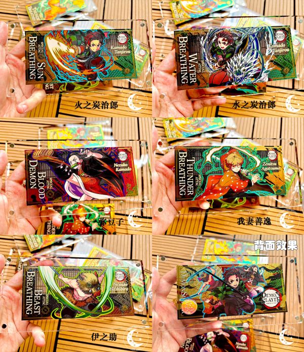 【海外代購】星空 《鬼滅折光鐳射版畫磚》鬼滅之刃無限城篇炭治郎彌豆子善逸伊之助 