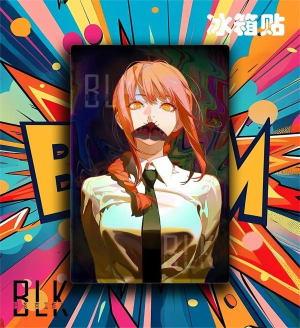 【海外代購】巴洛克《飛蛾瑪奇瑪》鏈鋸人蕾塞篇裝飾畫冰箱貼 