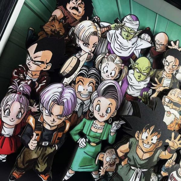 【海外代購】黑白畫映 B&W DragonBall Ending 七龍珠大結局 立體裝飾畫 