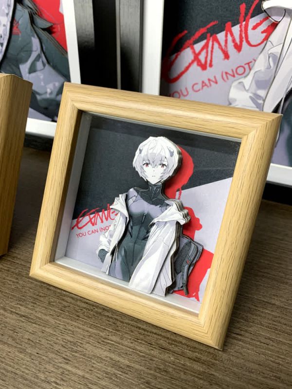 【海外代購】萌萌匠 EVA 綾波麗 明日香 立體手工裝飾畫 