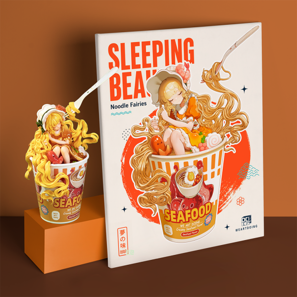 【預定】WeArtDoing WAD 杯麵女孩-海鮮濃湯 & 炒麵女孩-經典醬汁 Noodle Fairies-Seafood Flavor & Original Sauce 