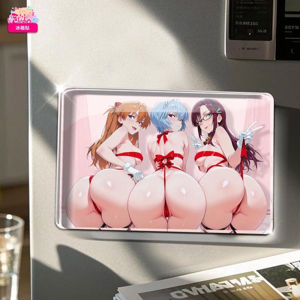 【海外代購】阿喵畫社 動漫冰箱貼第七十六彈 EVA海賊王 合輯高透亞克力磁吸冰箱貼 