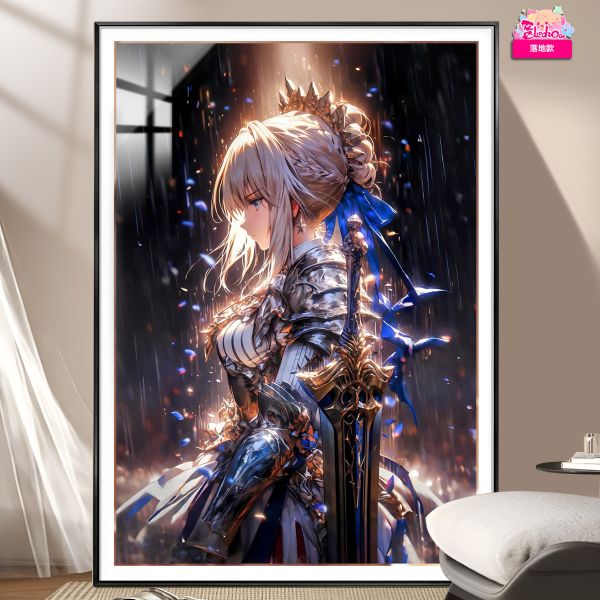 【海外代購】阿喵畫社 背水一戰 吾王saber 重置版發布《Fate》8k超清裝飾畫 滑鼠墊 
