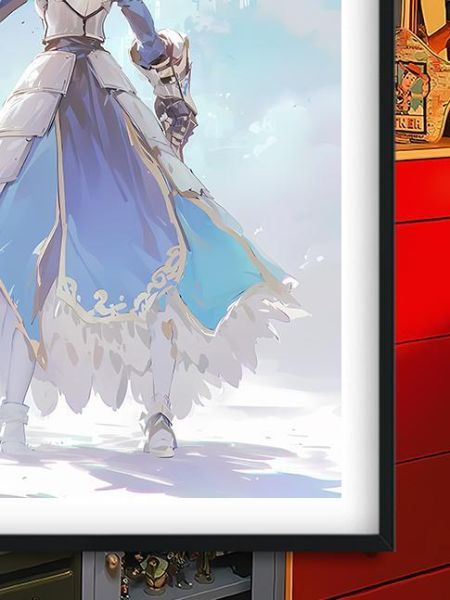 【海外代購】巴洛克 《城堡saber》吾王 saber阿爾托莉雅·潘德拉貢亞瑟王裝飾畫冰箱貼 