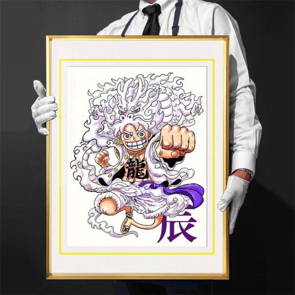 【海外代購】千鳥社 辰龍 新年龍年尼卡路飛五檔 裝飾畫 