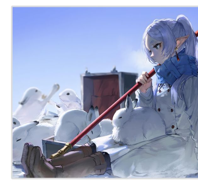 【海外代購】H2 《冬日芙莉蓮》葬送的芙莉蓮Frieren動畫二次元裝飾畫 