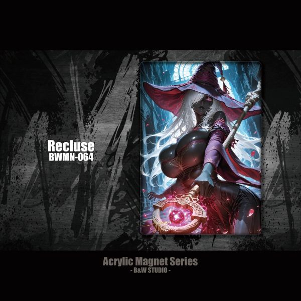 【海外代購】黑白畫映 B&W Studio Recluse 隱者亞克力冰箱貼 BWMN-064 