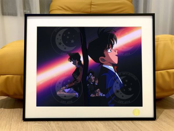 【海外代購】星空 《引爆摩天大樓》名偵探柯南工藤新一毛利蘭裝飾畫 