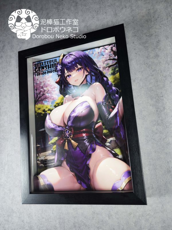 【海外代購】泥棒貓 DSDX-008 Genshin Impact 雷電將軍 可月兌立體畫 